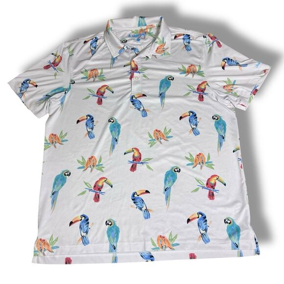 Chubbies Golf Men's Large Performance Polo Shirt - Picture 2 of 8